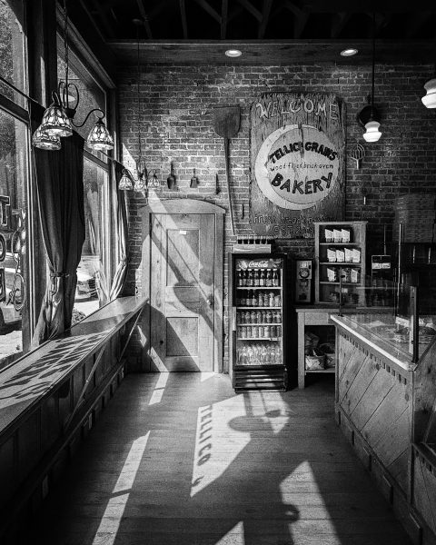 Shadows Resting on the Bakery Floor