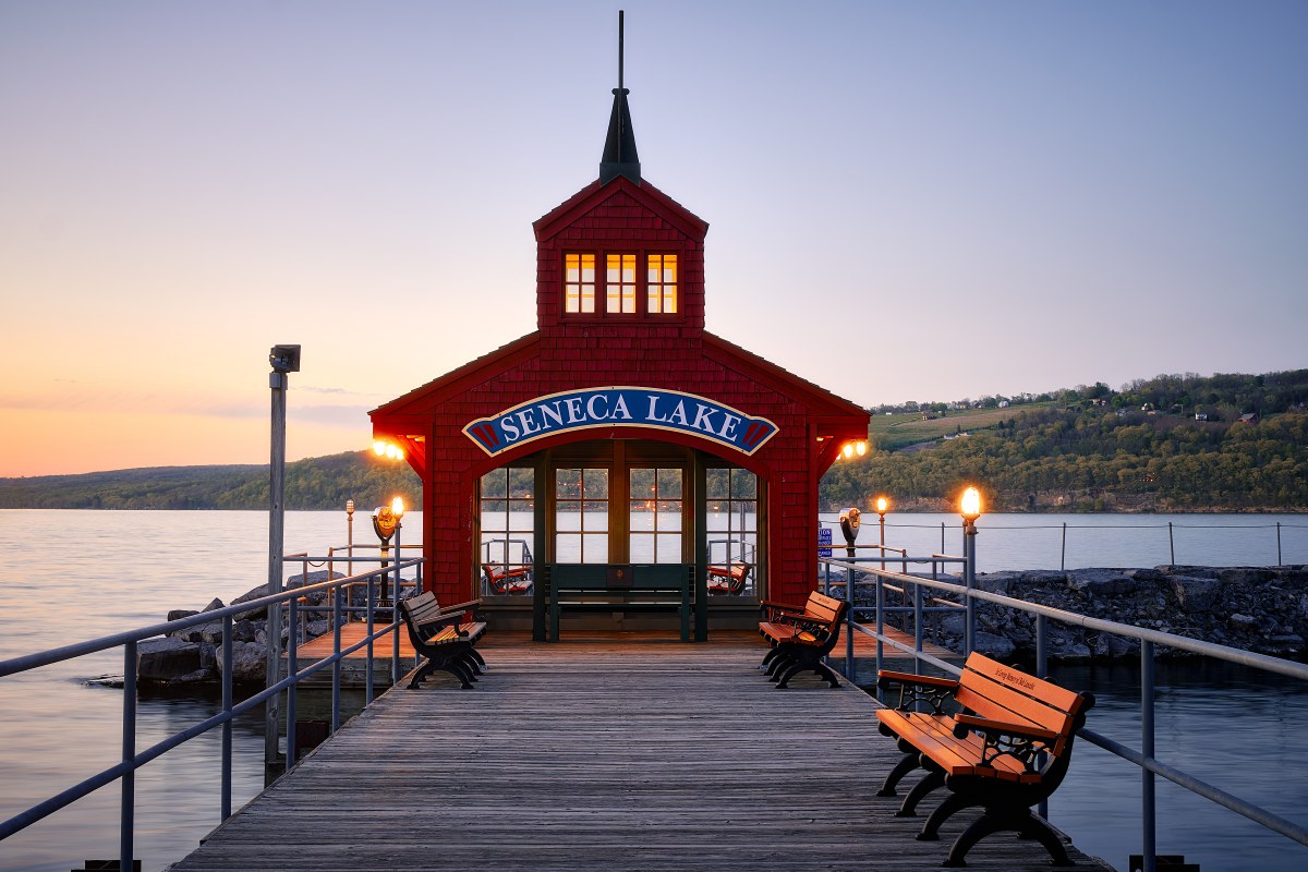 Hollowed Pier at Dusk