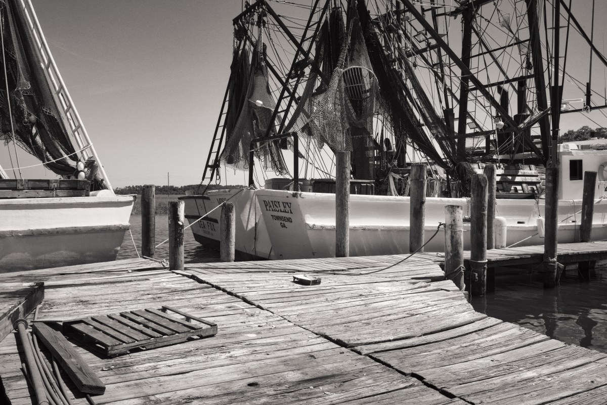 The Silent Fleet at the Wooden Pier