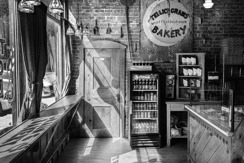Shadows Resting on the Bakery Floor